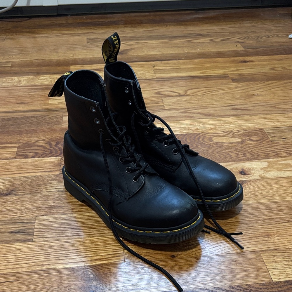 Dr. Martens Leather Lace-Up Boots